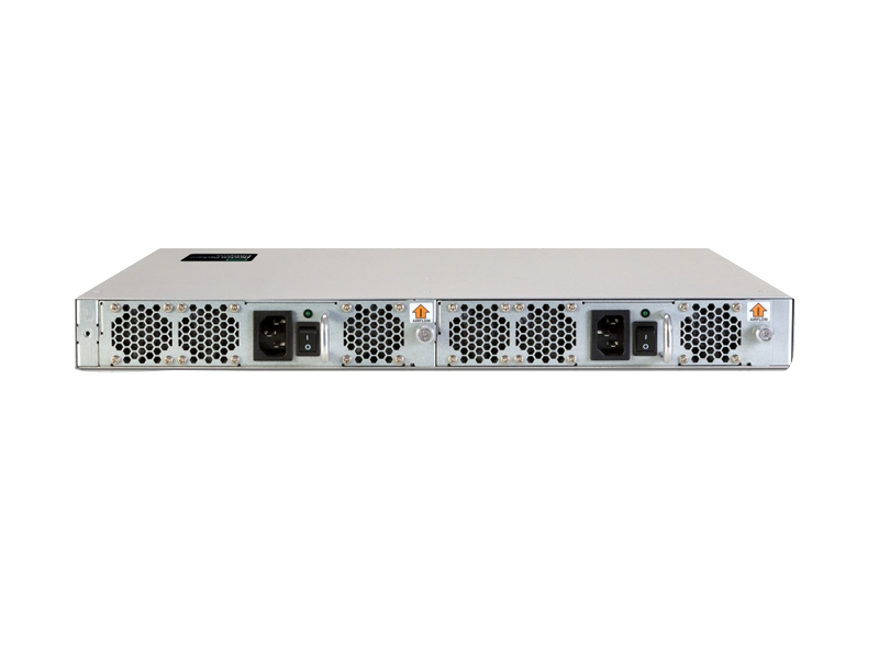 HPE SN6700B 64Gb 56/24 24ポート32Gb短波SFP28内蔵ファイバーチャネルスイッチ Rear facing