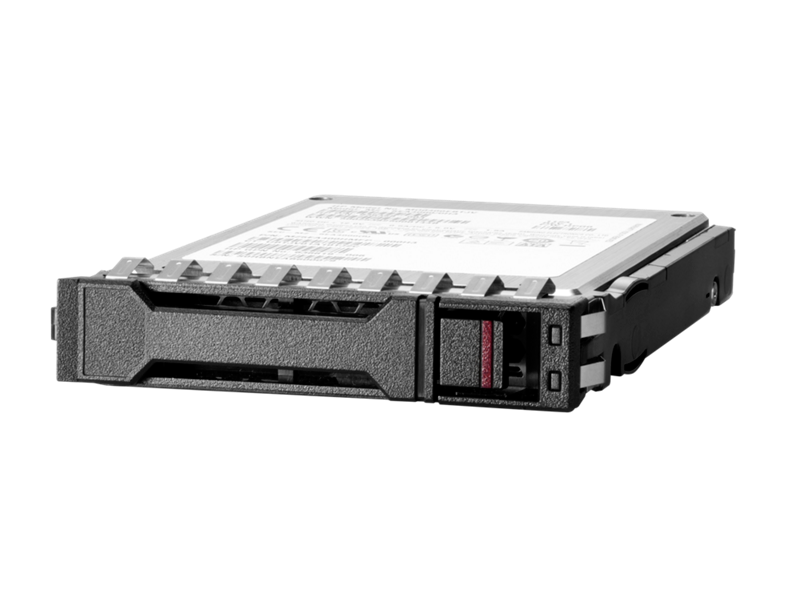 Baie SSD HPE 800 Go SAS 24G Usage mixte Petit facteur de forme BC Chiffrement automatique FIPS PM6 Left facing