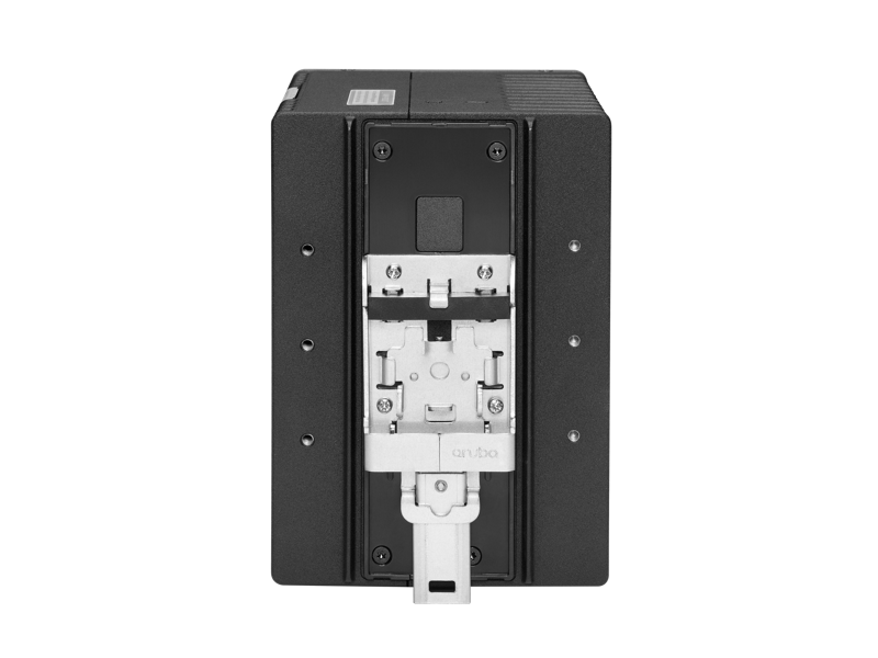 Aruba 4100i 12 端口 1 千兆以太网（8 个第 4 类 POE 端口和 4 个第 6 类 POE 端口）双端口 SFP+ DIN 安装交换机 Rear facing