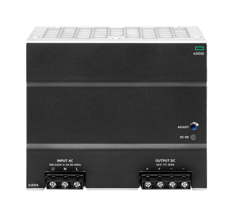 Aruba 4000i POE 54VDC 480W 100-240VAC DIN Power Supply | HPE Store US