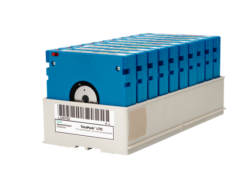HPE LTO-9 Ultrium 45TB RW Custom Labeled TeraPack 10 Data Cartridges