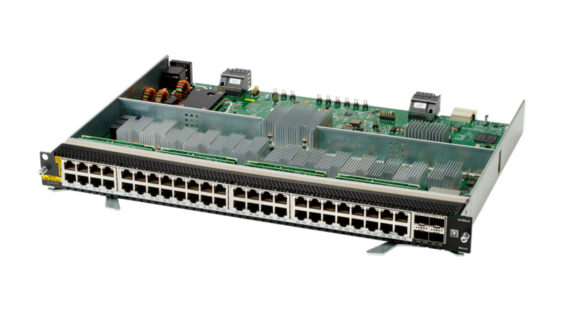 HPE Aruba Networking 6400 48p SR5 CL6 PoE 4SFP56 v2 module