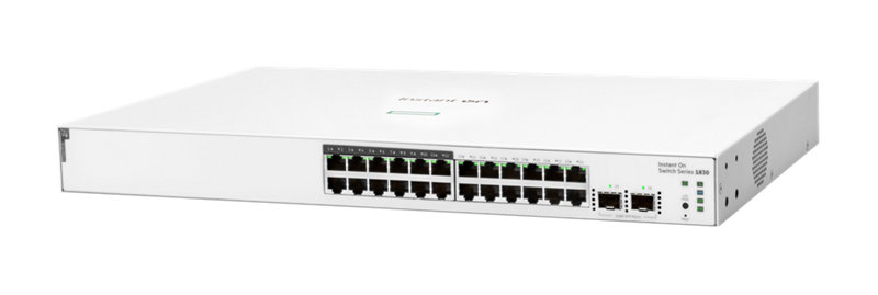 HPE Aruba Networking Instant On 1830 24G 12p Class4 PoE 2SFP 195W Switch