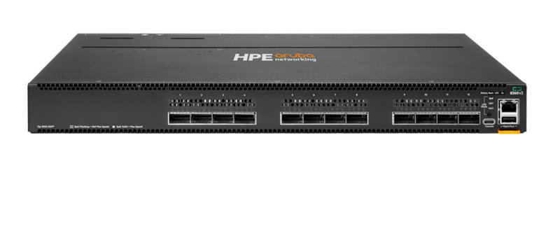 HPE Aruba Networking 8360-12C v2 12-port 100G QSFP+/QSFP28 Back-to-Front 3 Fans 2 AC Bundle