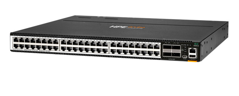 HPE Aruba Networking 8360-48XT4C v2 48p 1G/10GBase-T 4p 100G QSFP+/28 Front-to-Back 3 Fans 2 AC Bundle