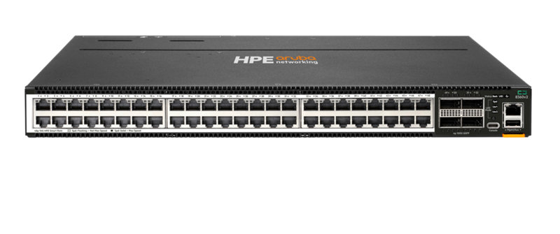 HPE Aruba Networking 8360-48XT4C v2 48p 1G/10GBase-T 4p 100G QSFP+/28 Front-to-Back 3 Fans 2 AC Bundle,