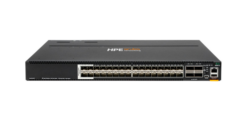 HPE Aruba Networking 8360-32Y4C v2 32p 25G SFP/+/28 4 Sec 4p 100G QSFP+/28 Front-to-Back 3 Fans 2 AC Bundle