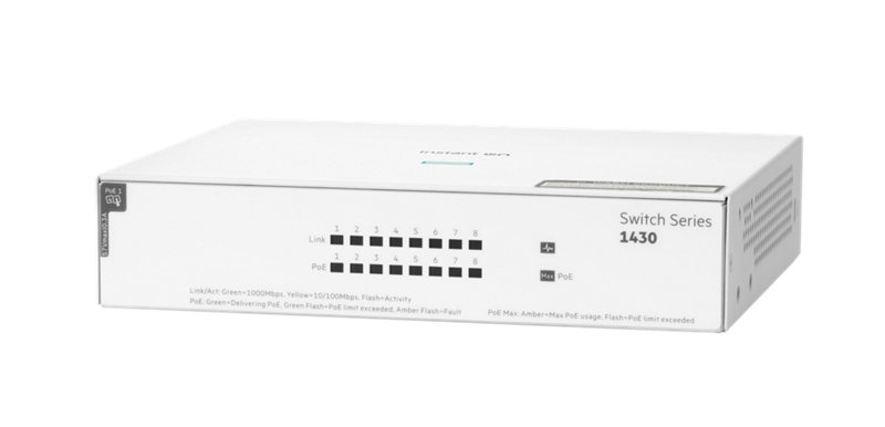 Aruba Instant On 1430 8G Class4 PoE 64W Switch