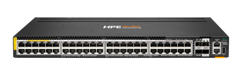 HPE Aruba Networking CX 6300M 48p HPE Smart Rate 1G/2.5G/5G Class8 