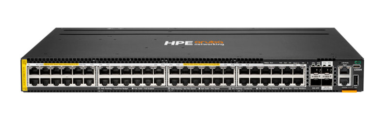 HPE Aruba Networking 6300M 12p Class8 PoE and 36p Class6 PoE HPE Smart Rate 1G/2.5G/5G and 2p 50G and 2p 10G Switch