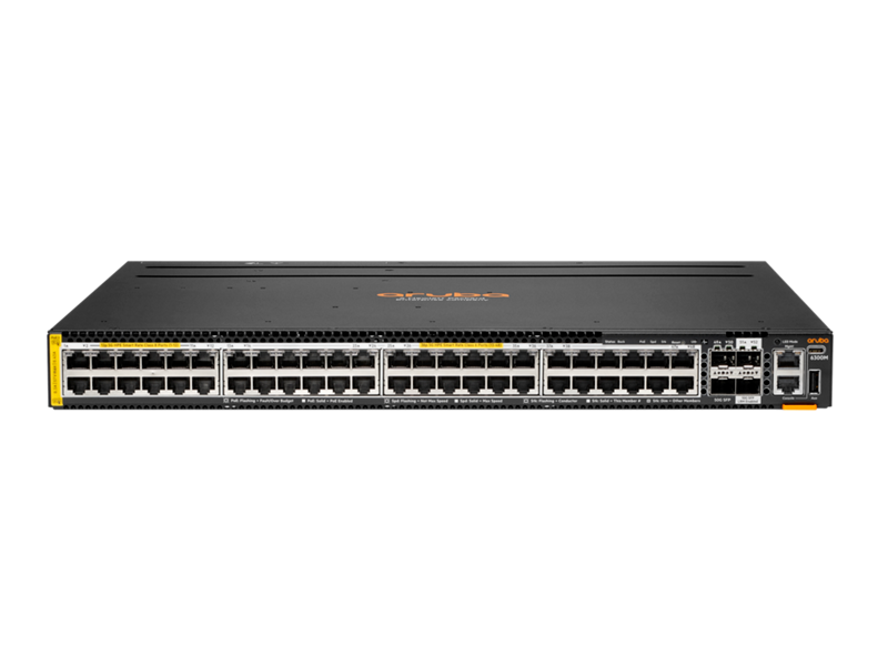 Aruba 6300M 12p Class8 PoE and 36p Class6 PoE HPE Smart Rate 1G/2.5G/5G and 2p 50G and 2p 10G Switch