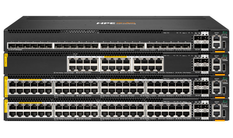 HPE Aruba Networking CX 6300M family