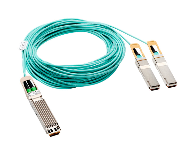 HPE InfiniBand HDR OSFP to 2xQSFP56 10m Splitter Active Optical Cable