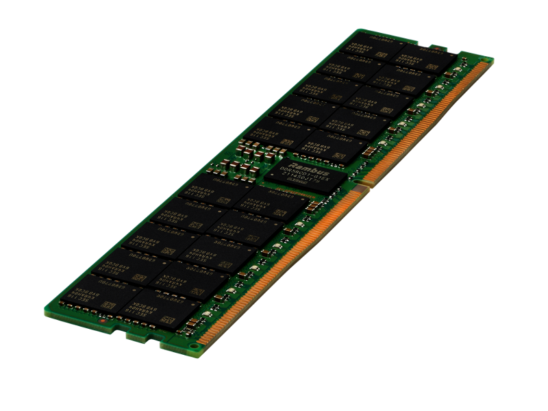 Kit mémoire homologuée Smart Memory spécial HPE 32 Go (1x32 Go) Simple face x4 DDR5-4800 CAS-40-39-39 EC8 Left facing