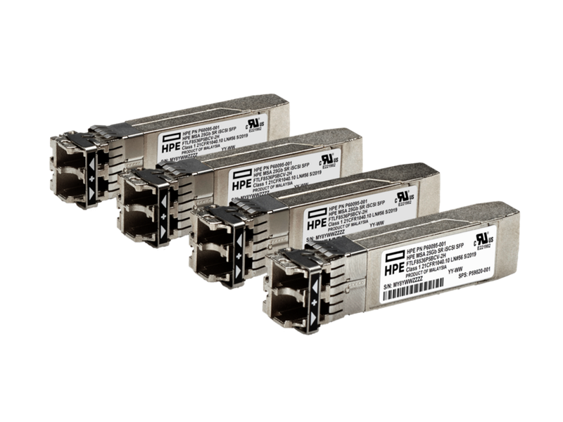 HPE MSA 25Gb Short Range 4-pack iSCSI Transceiver