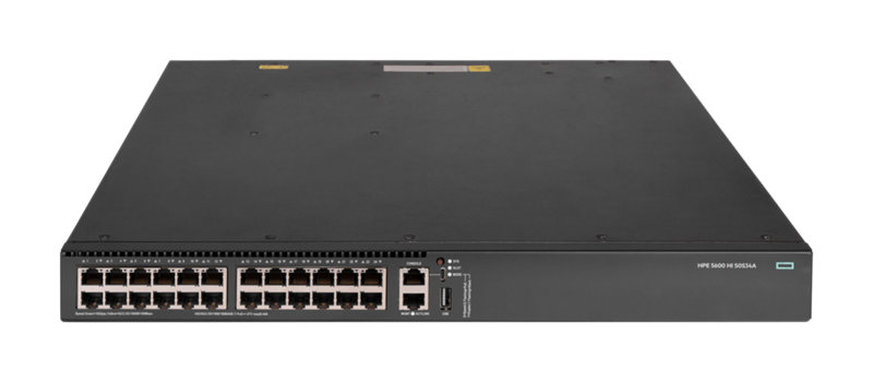 HPE FlexNetwork 5600HI 24P Multigigabit 100M/1G/2.5G/5G/10GBase-T PoE8 1 Slot Switch