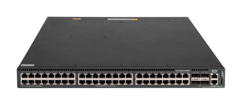 HPE FlexNetwork 5600HI 48P 100M/1G/2.5G/5G/10GBase-T PoE8 4QSFP+ 1 Slot Switch