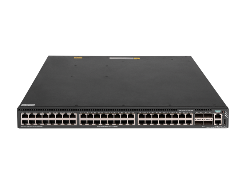HPE Networking Comware Switch Series 5600 HI Center facing