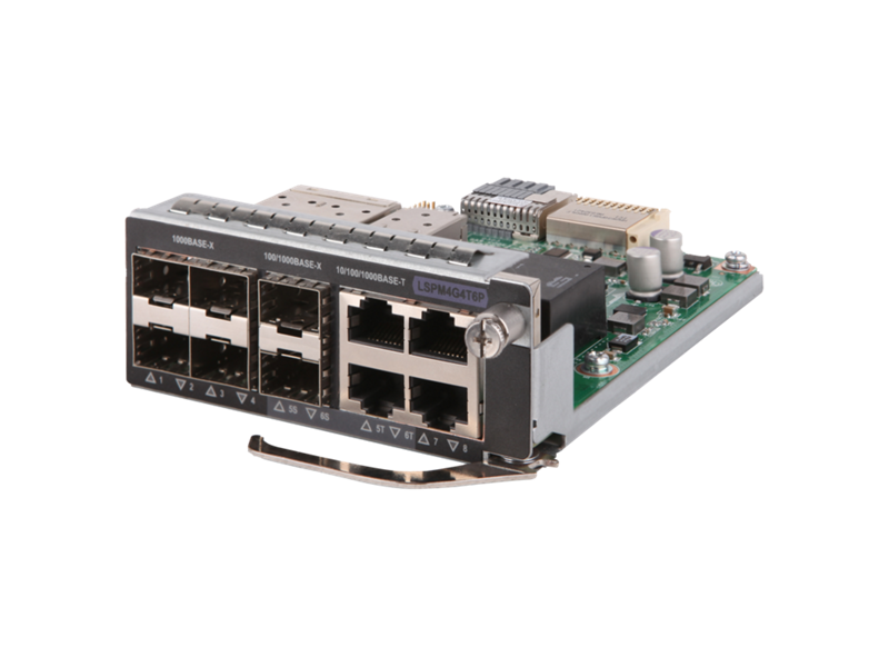HPE FlexNetwork 5140HI/5520HI/5600HI 4 Port 10/100/1000Base-T 6 Port SFP (2P Combo) Module