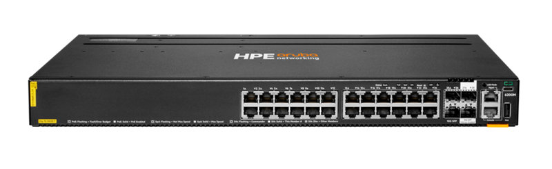 HPE Aruba Networking CX 6200M 24G Class4 PoE 4SFP+ Switch