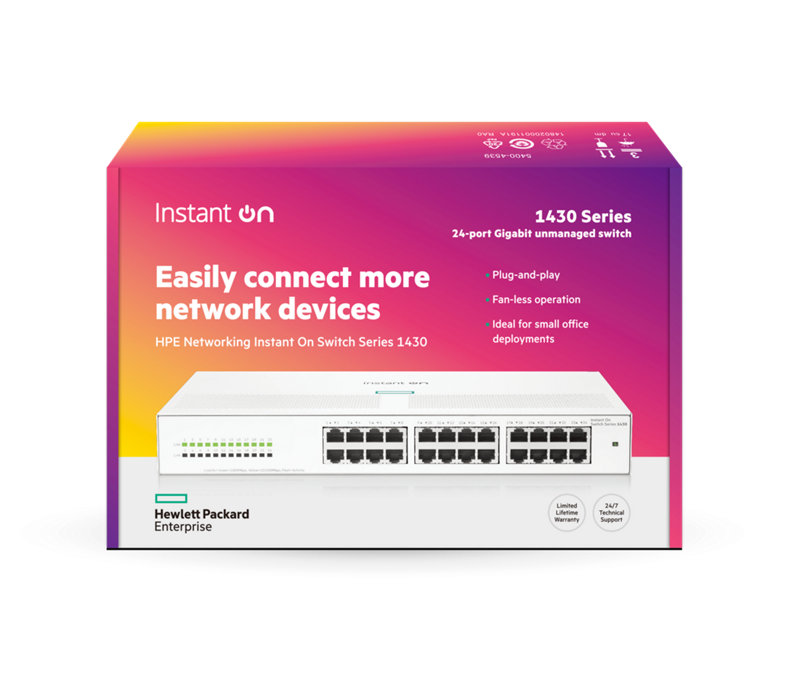 Aruba Instant On 1430 24-port PoE switch