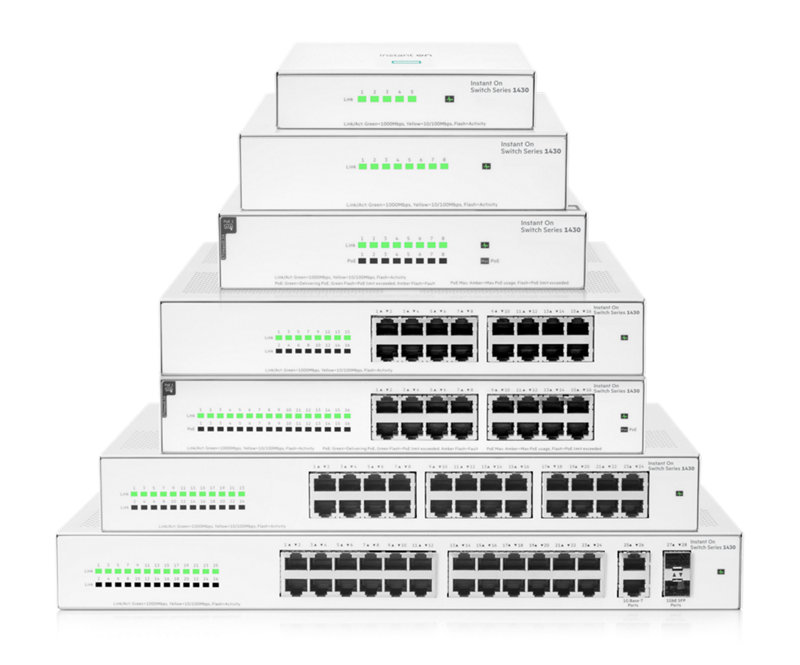 HPE Networking Instant On Switch 8p Gigabit CL4 PoE 64W 1430