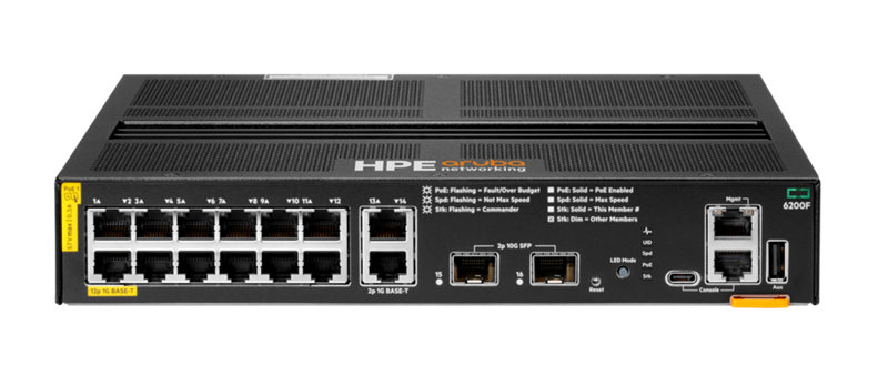 HPE R8Q72A Aruba Networking CX 6200F 12G Class4 PoE 2G/2SFP+ 139W Switch