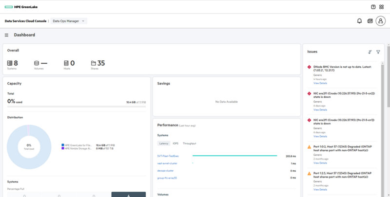 HPE GreenLake for Block/File Storage MP OS
