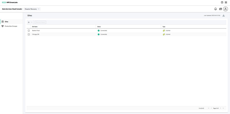 HPE GreenLake for Disaster Recovery