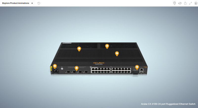 Aruba CX 4100i 24 port Ruggedized Ethernet Switch