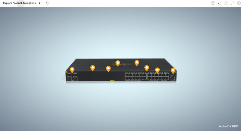 Aruba 6100 24G Class4 PoE 4SFP+ 370W Switch | HPE Store US