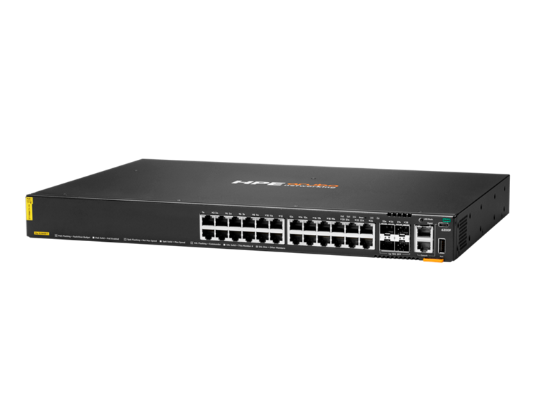 HPE Aruba Networking CX 6200F 24G Class 4 PoE 4SFP+ 370W Switch