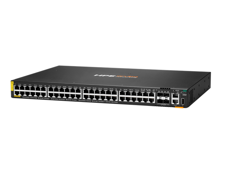 HPE Aruba Networking CX 6200F 48G Class 4 PoE 4SFP+ 370W Switch