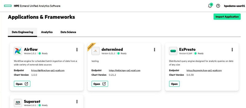 HPE Ezmeral Unified Analytics Software