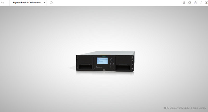 HPE StoreEver MSL3040 Tape Library