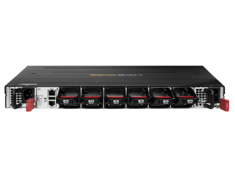 HPE Aruba Networking 9300S 32p QSFP28 100G 8p QSFP-DD 400G Front-to-Back 6xFan 2xAC Bundle