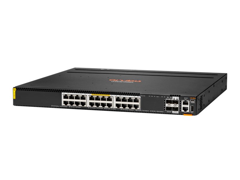 HPE Aruba Networking 6300L 24p Smart Rate 1G/2.5G/5G/10G Class6 PoE 2p 50G and 2p 25G L2 Switch, Aruba Networking