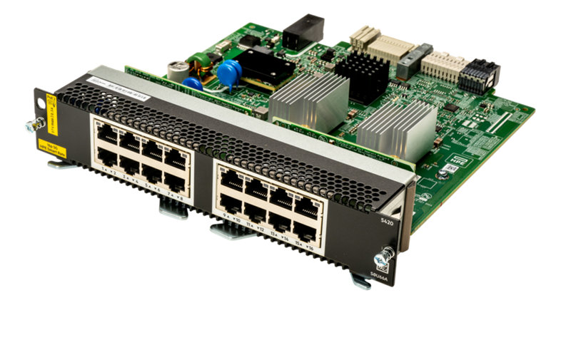 HPE Aruba Networking CX 5420 16p Smart Rate 1G/2.5G/5G Class6 PoE Module
