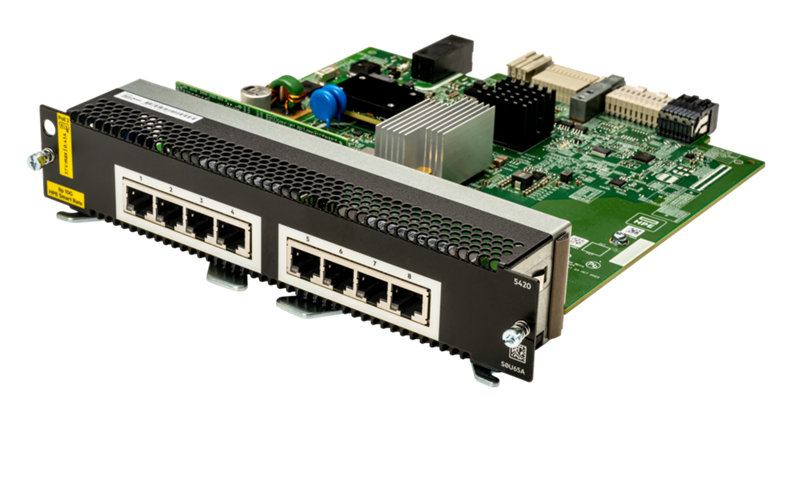 HPE Aruba Networking CX 5420 8p Smart Rate 1G/2.5G/5G/10G Class8 PoE Module