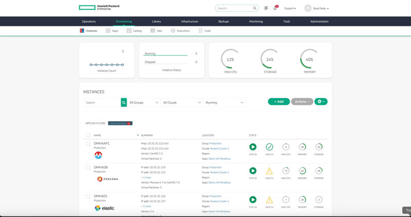 HPE Morpheus Enterprise Software