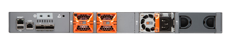 EX3400 48-port 10/100/1000BASE-T 4 x 1/10GbE SFP/SFP+ 2 x 40GbE QSFP+ back-to-front airflow 1 AC PSU