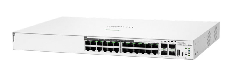HPE Networking Instant On Switch 24p Gigabit 16p CL4 PoE 4p SFP 195W 1840