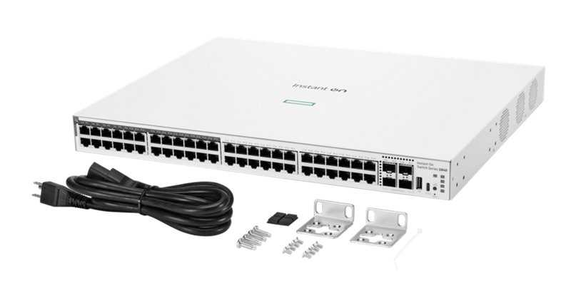 HPE Networking Instant On Switch 48p Gigabit 24p CL4 PoE 4p SFP 370W 1840