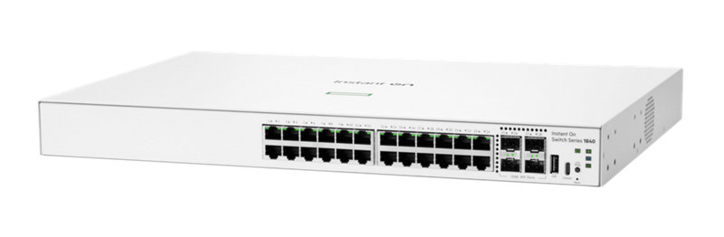 HPE Networking Instant On Switch 24p Gigabit 4p SFP 1840
