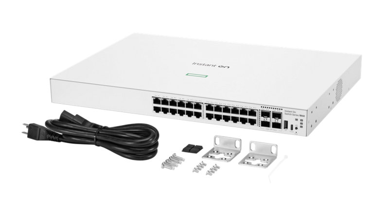 HPE Networking Instant On Switch 24p Gigabit 4p SFP 1840