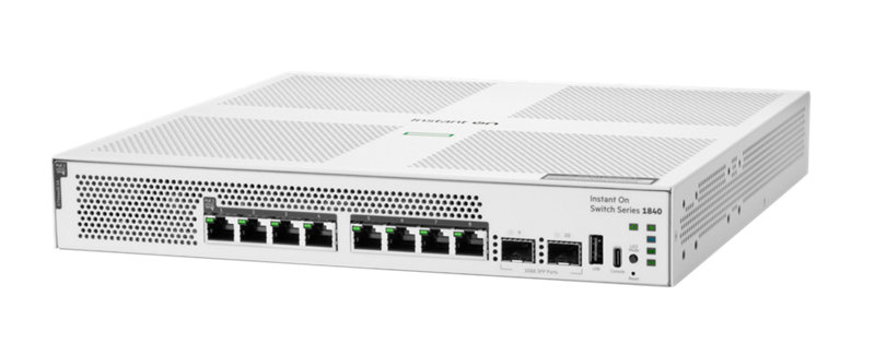 HPE Networking Instant On Switch 8p Gigabit CL4 PoE 2p SFP 124W 1840