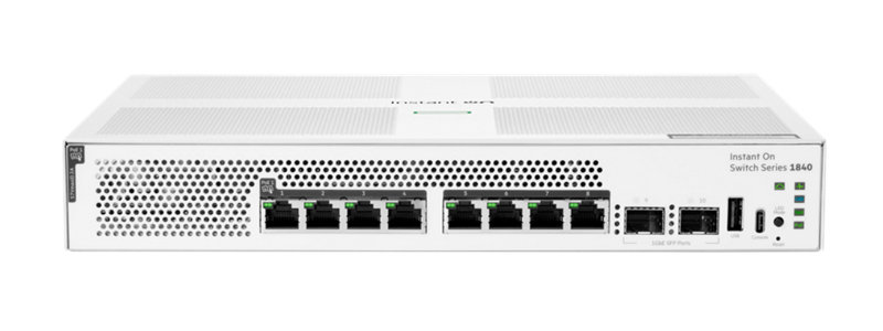 HPE Networking Instant On Switch 8p Gigabit CL4 PoE 2p SFP 124W 1840