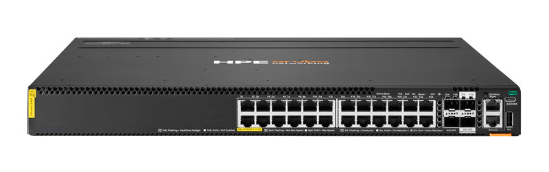 HPE Networking CX6300M 24p 1G Class8 PoE 2p SFP56 50G 2p SFP28 25G MACsec Switch