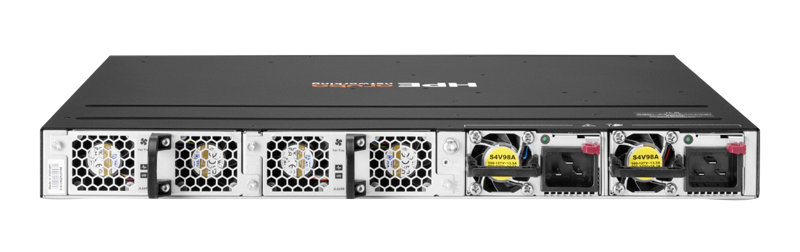HPE Networking CX6300M 16p 1G 8p Smart Rate 10G Class8 PoE 2p SFP56 50G 2p SFP28 25G TAA Sw Rear facing