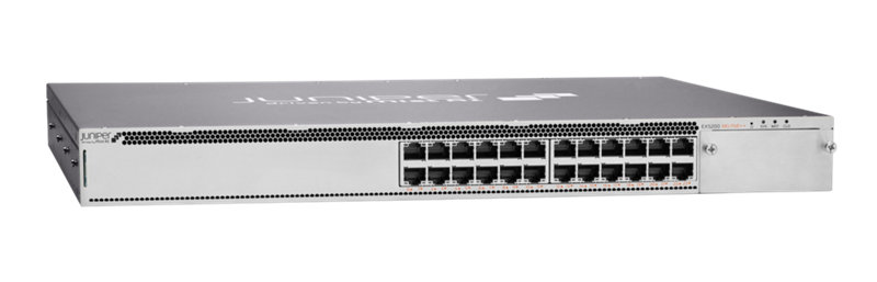 HPE Networking EX5200 24x100M/1G/2.5G/5G/10G MACsec AES-256 CL8 2x100G AFO 2xFan AC Campus Switch Right facing